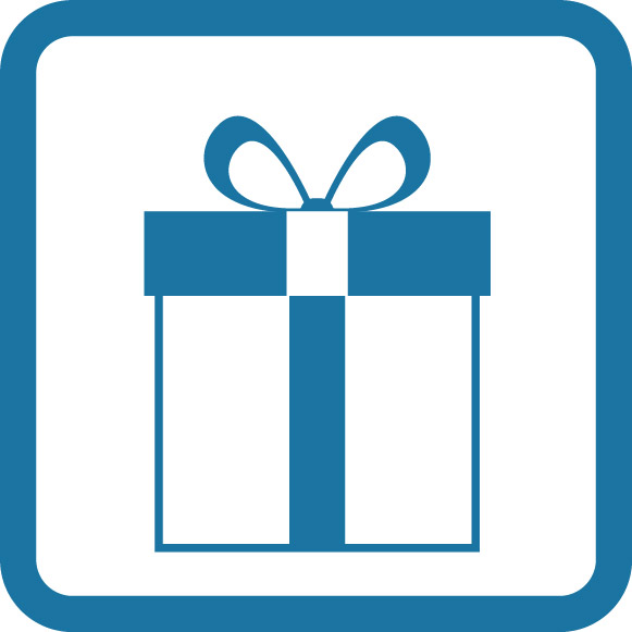 Icon schenken Sie Theatergutscheine